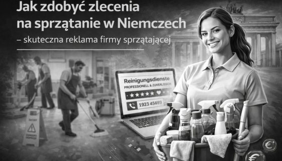Jak zdobyć zlecenia na sprzątanie w Niemczech - skuteczna reklama firmy sprzątającej